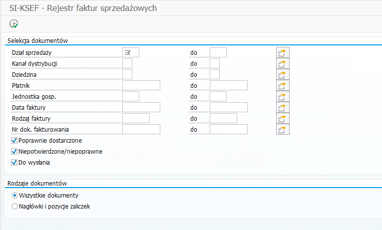 Rejestr Faktur Sprzedażowych