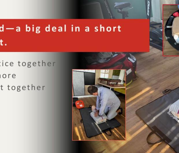 First aid—a big deal in a short moment. 